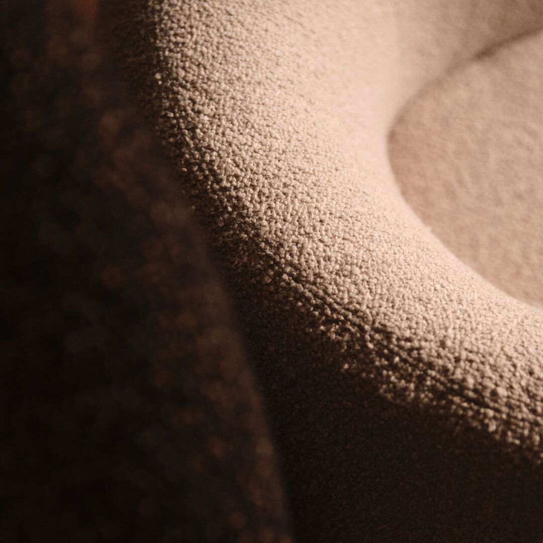 Ferm Living Kids Lounge Chair Rico von Ferm Living Natural - Soft Bouclé