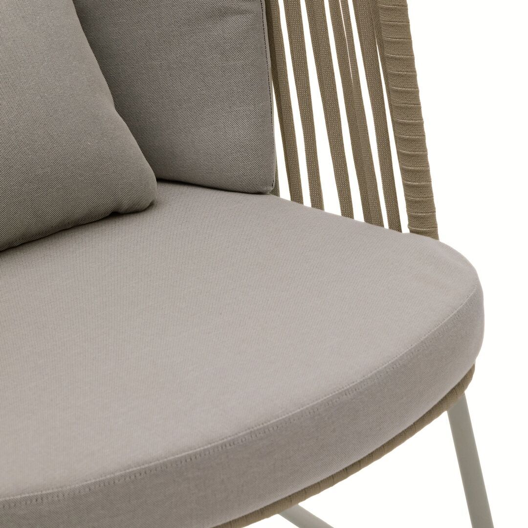 Kave Home Outdoor-Sessel mit hoher Rückenlehne Saconca von Kave Home Beige