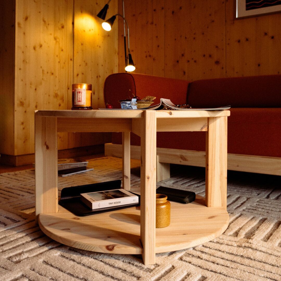 Karup Couchtisch Tuck von Karup Rund mit grossem Stauraum