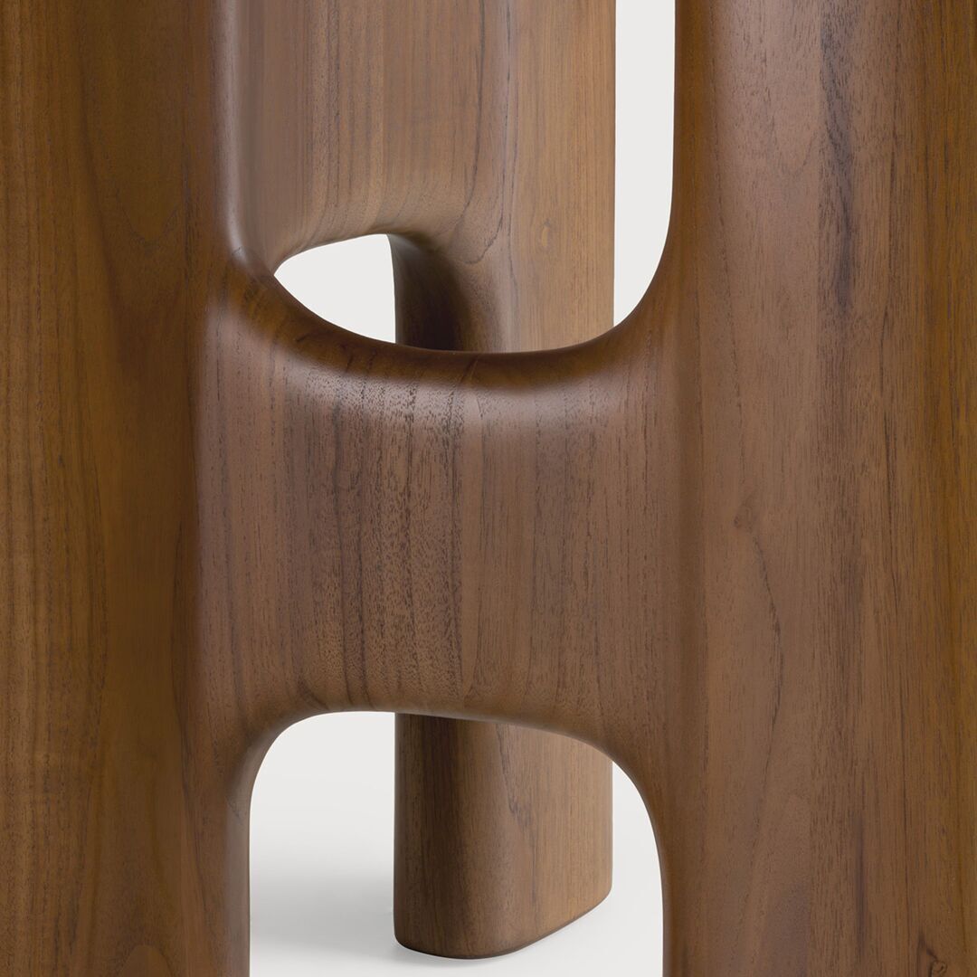 Ethnicraft Beistelltisch Flow von Ethnicraft Teak - Wildes Braun