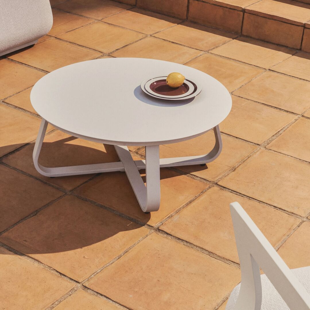 Kave Home Outdoor Couchtisch Tamaris von Kave Home Ecru