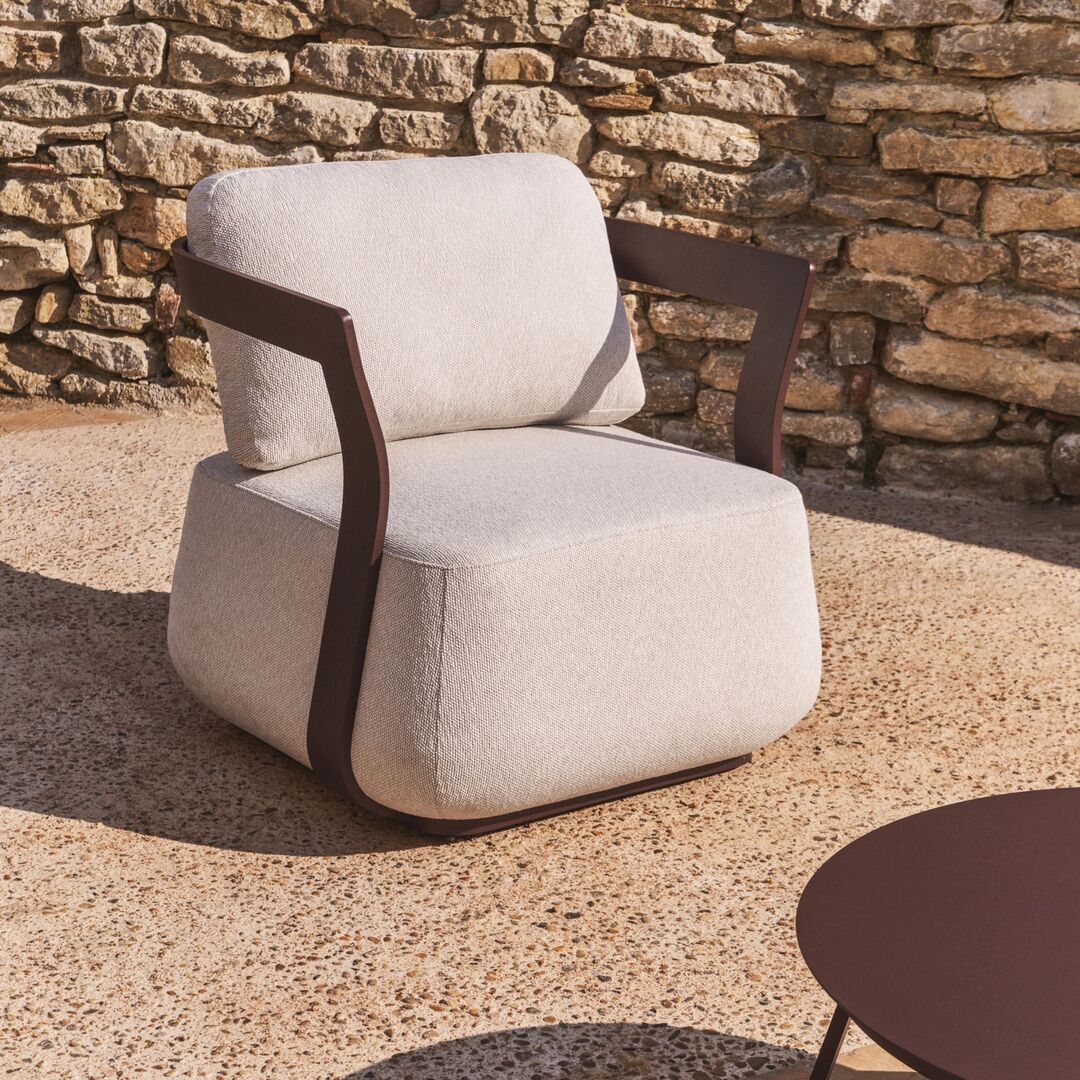Kave Home Outdoor Sessel Tamaris von Kave Home Braun
