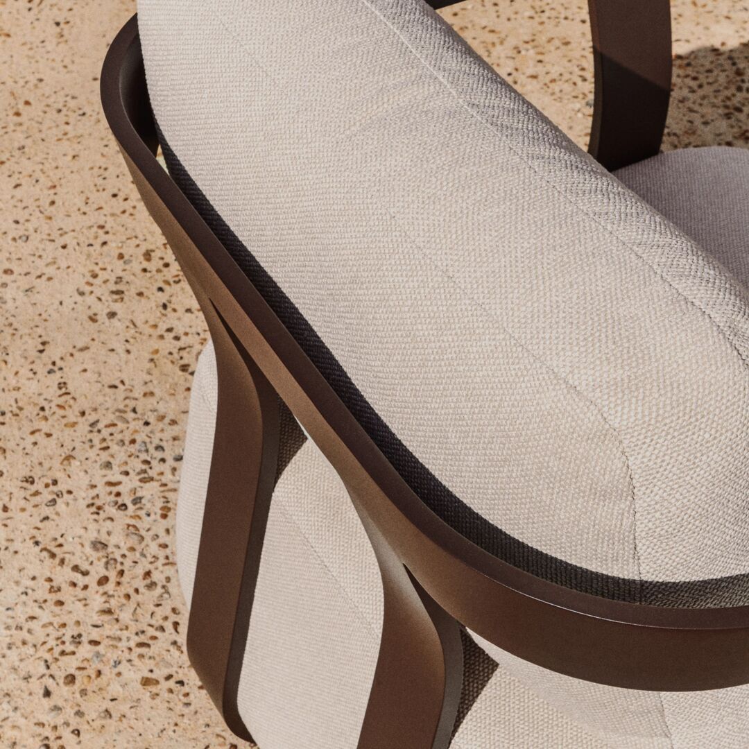 Kave Home Outdoor Sessel Tamaris von Kave Home Braun