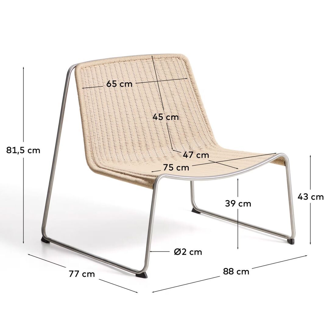 Kave Home Stapelsessel Tavari von Kave Home Beige