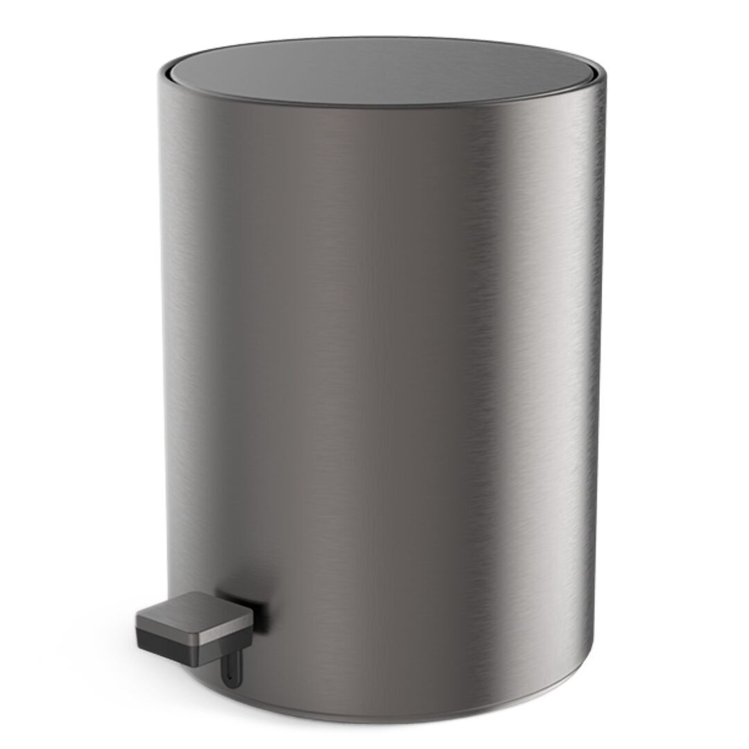 Decor Walther Pedaleimer TE 50 von Decor Walther Dunkles Metall mattes PVD, 6 L