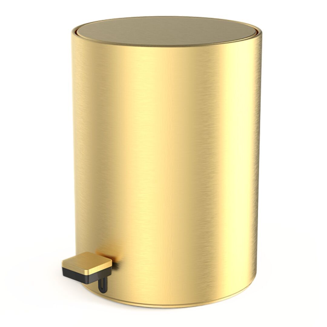 Decor Walther Pedaleimer TE 50 von Decor Walther Matt Gold PVD, 6 L
