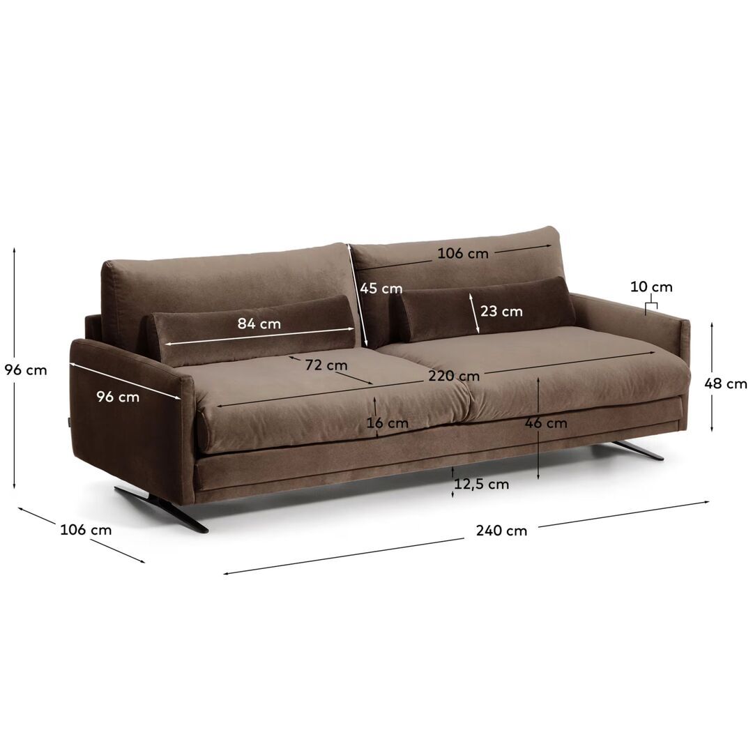 Kave Home 4-Sitzer Sofa Veliro von Kave Home Braun