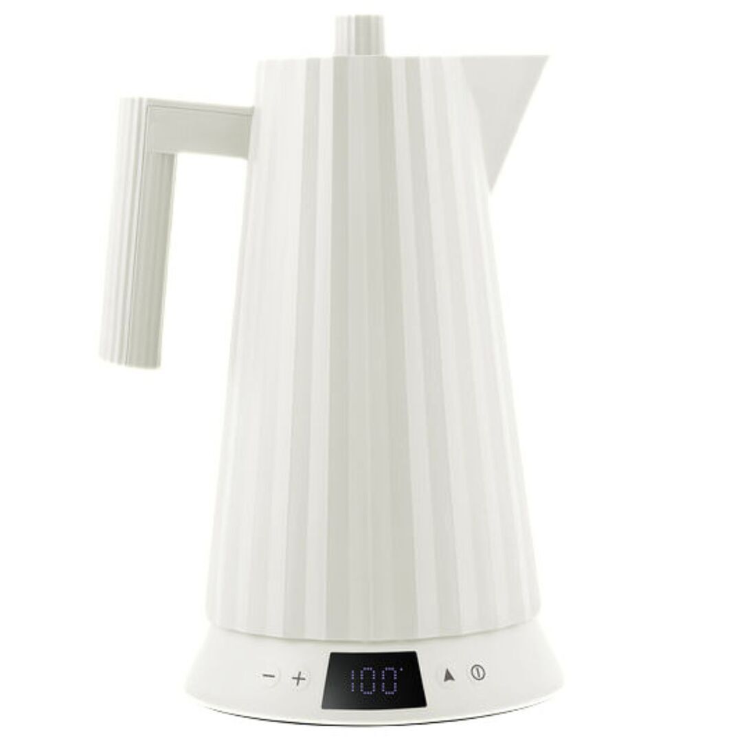 Alessi Elektrischer Wasserkocher Plissé von Alessi Weiss