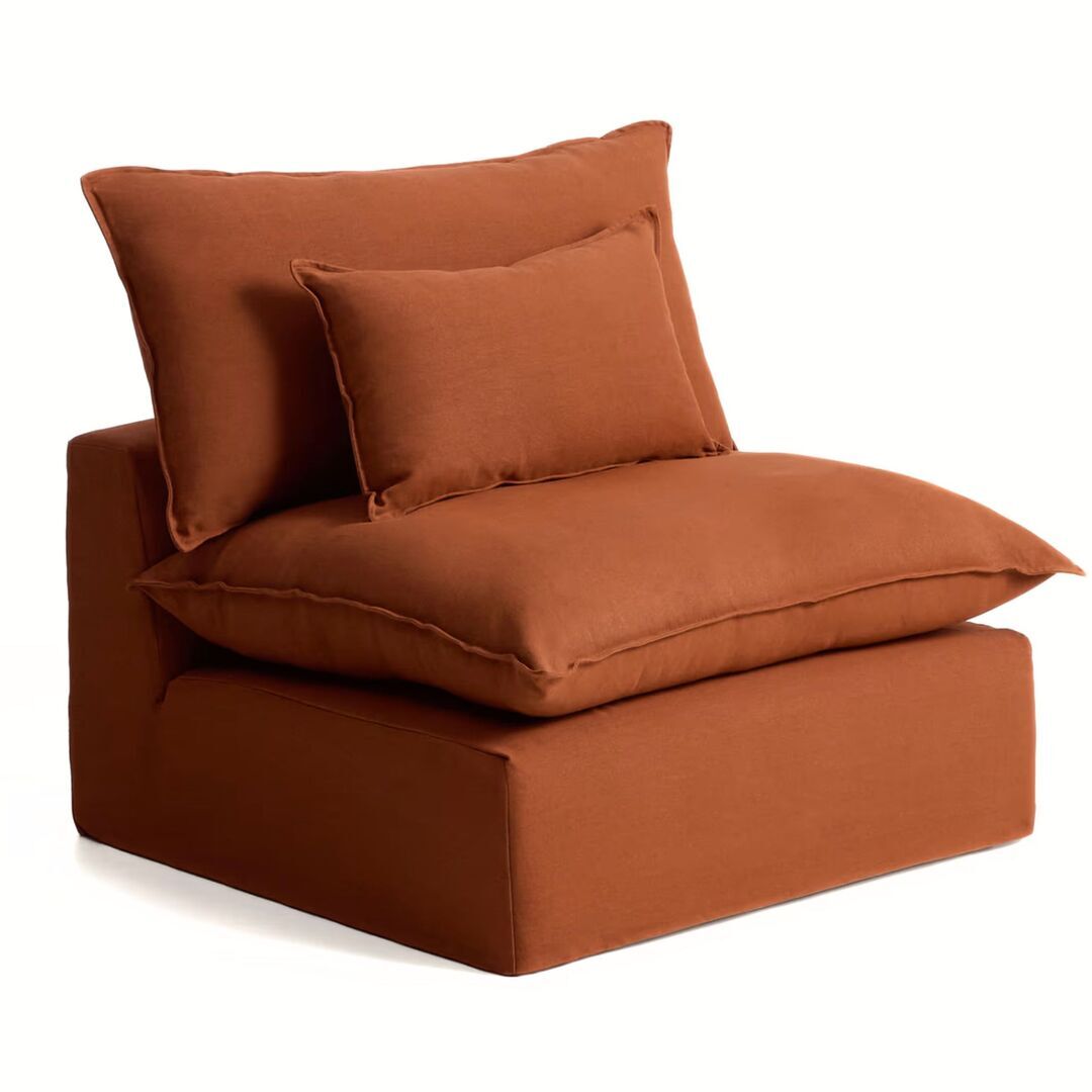Kave Home Sessel Anarela von Kave Home B: 90 cm, Terrakotta