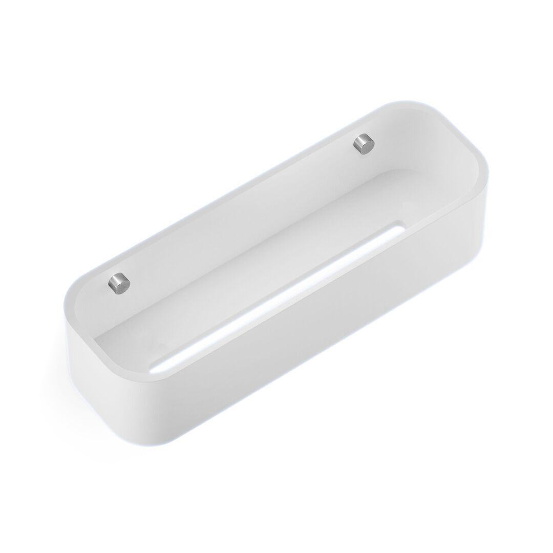 Decor Walther Duschcontainer STONE DCT45 von Decor Walther Matt Weiss, B: 30 cm, Chrom