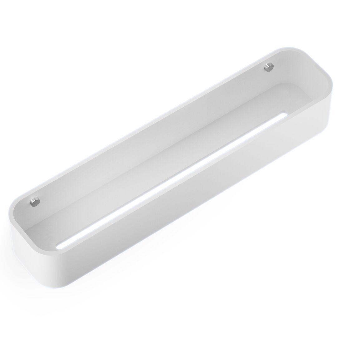 Decor Walther Duschcontainer STONE DCT45 von Decor Walther Matt Weiss, B: 45 cm, Chrom