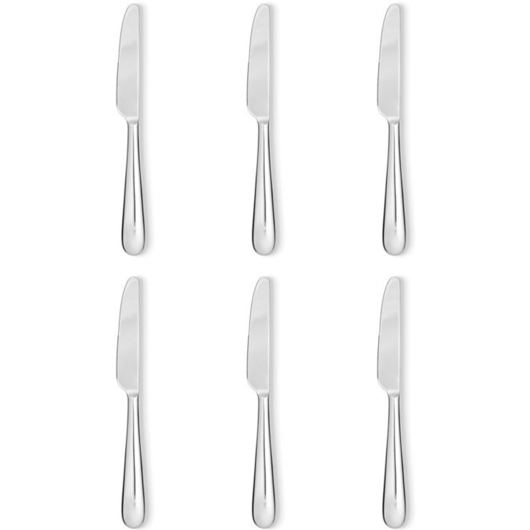 Dessertmesser Nuovo Milano im 6er Set von Alessi