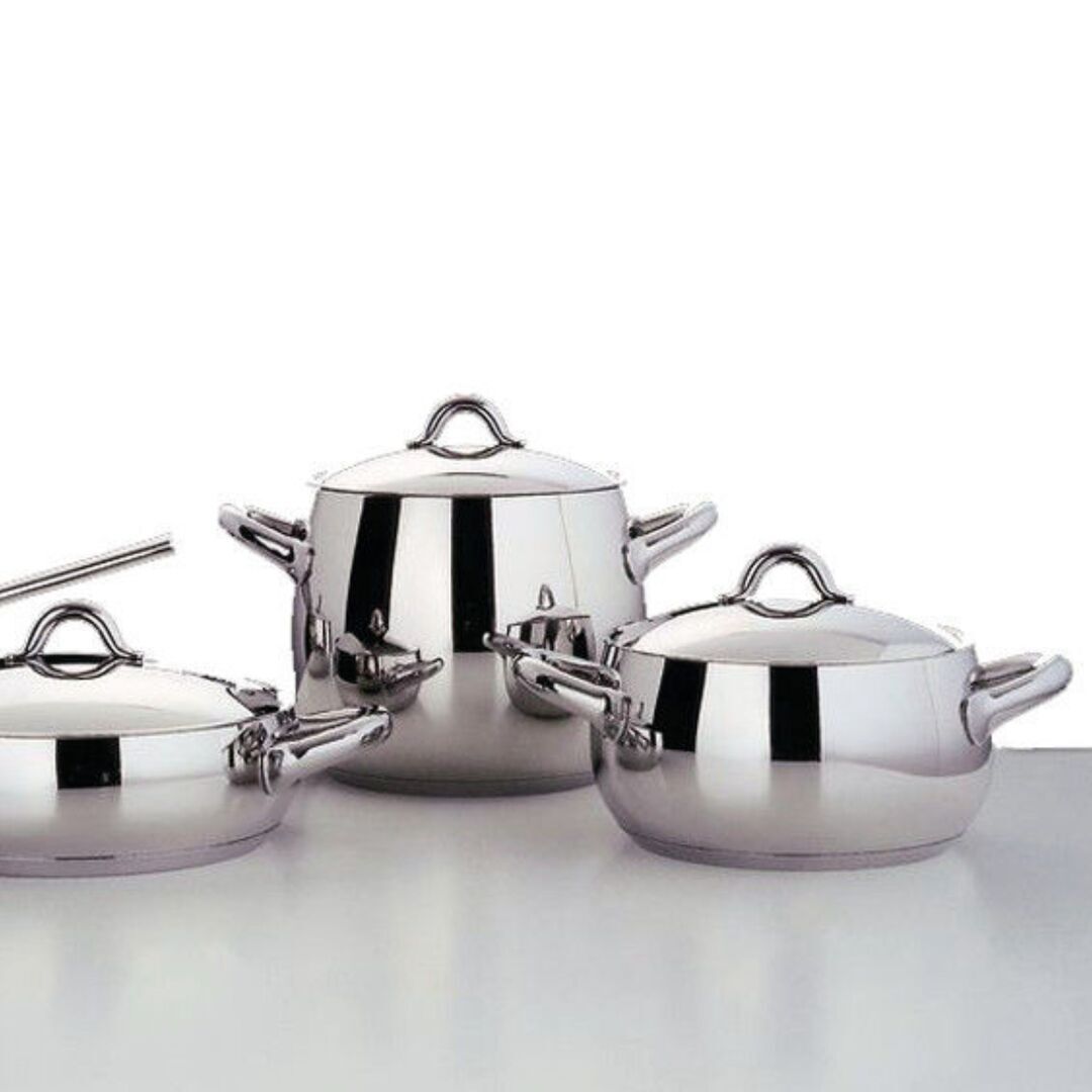 Kasserolle mit zwei Griffen und Deckel Mami von Alessi