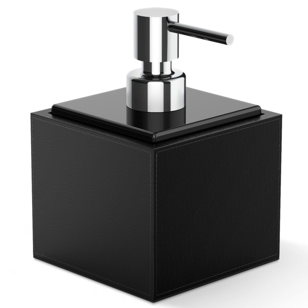 Decor Walther Seifenspender BROWNIE SSP von Decor Walther Lederimitat Schwarz, Schwarz
