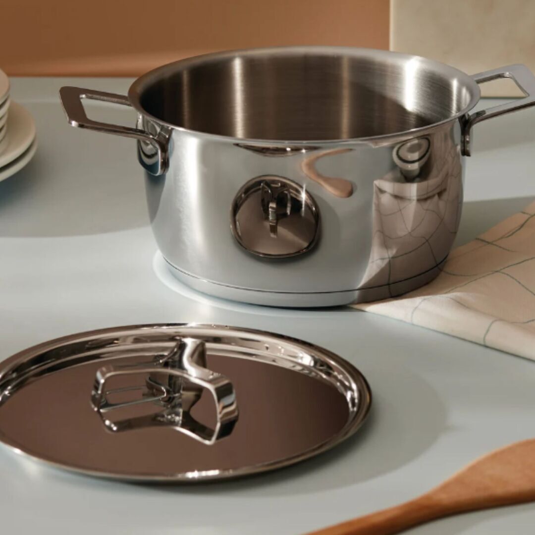 Kasserolle mit zwei Griffen Pots&Pans von Alessi
