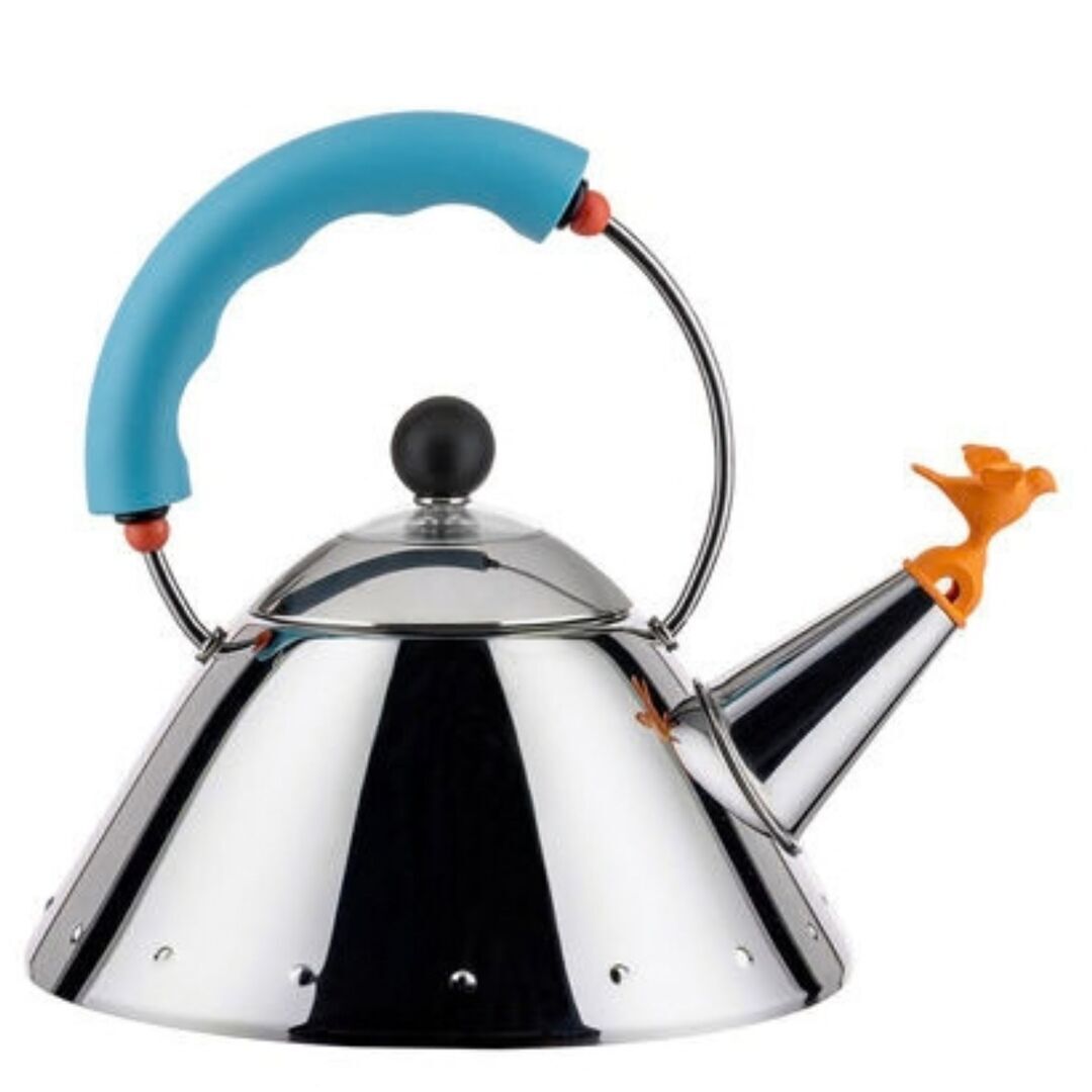 Alessi Wasserkessel 9093/1 von Alessi Hellblau
