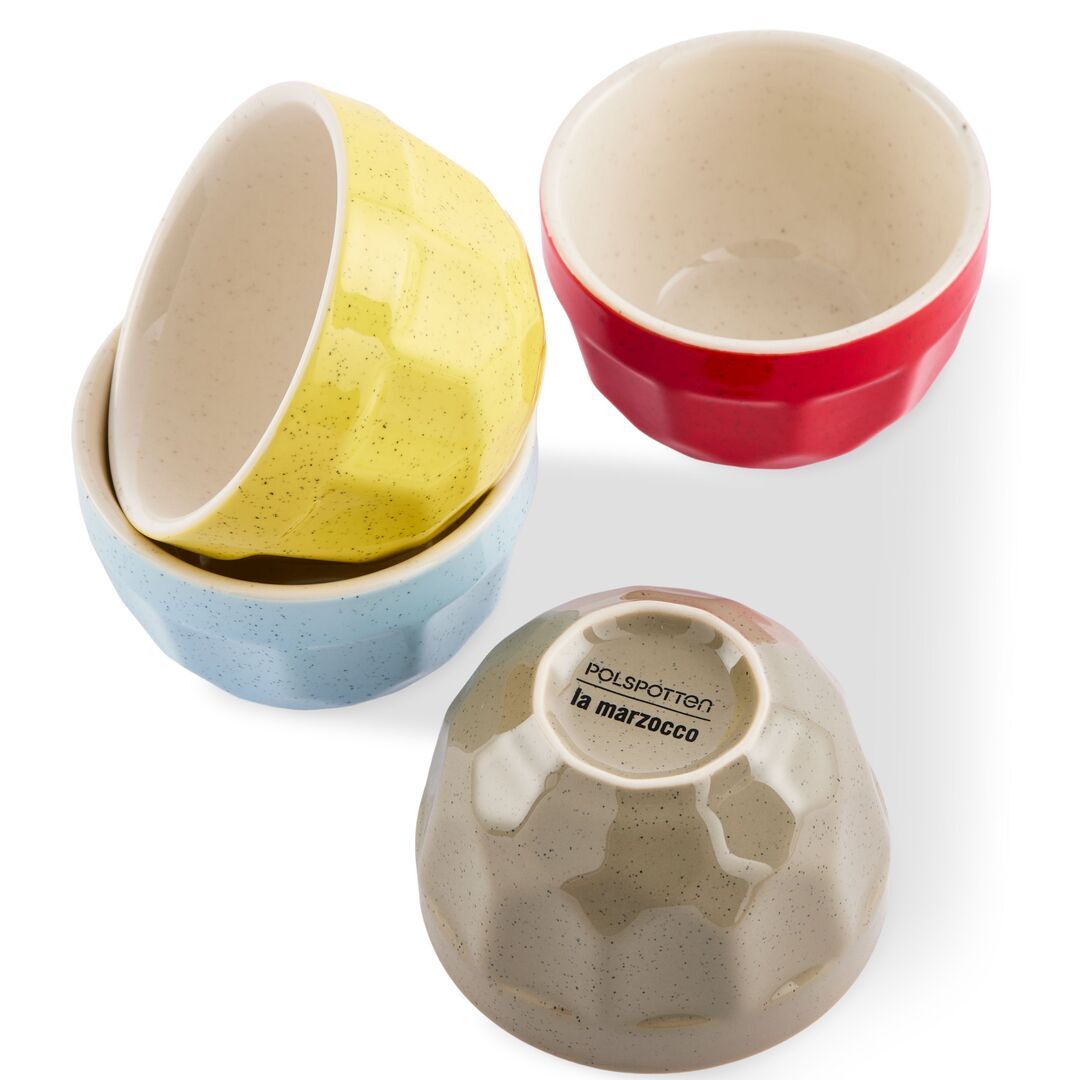 Cappuccino Tassen Polygon im 8er Set von La Marzocco x POLSPOTTEN