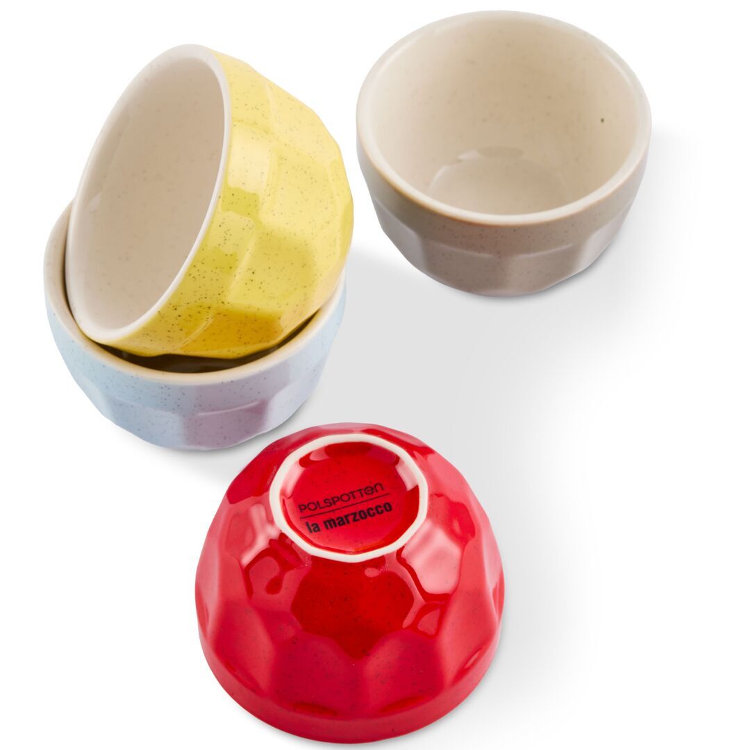 Cappuccino Tassen Polygon im 8er Set von La Marzocco x POLSPOTTEN