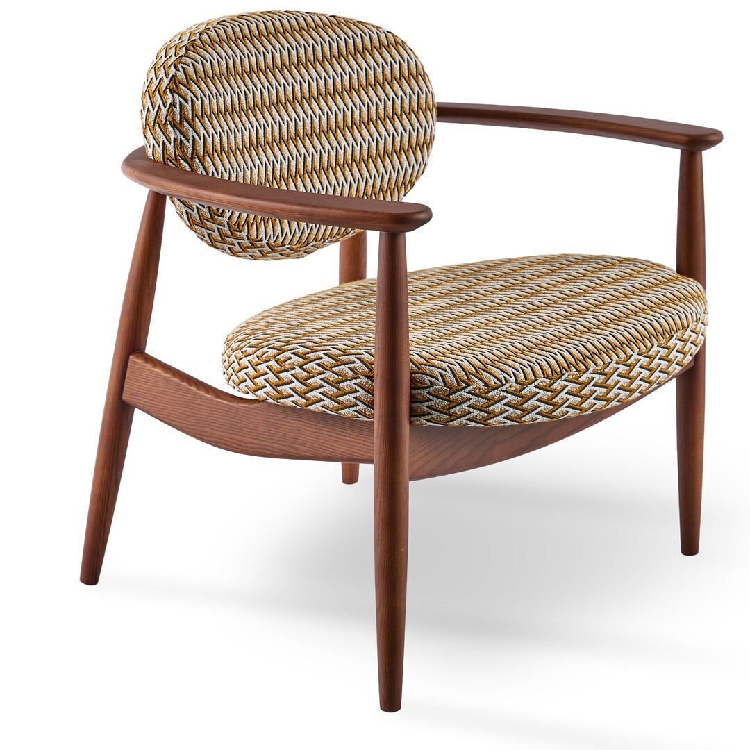 POLSPOTTEN Lounge Chair Roundy von POLSPOTTEN Gelb