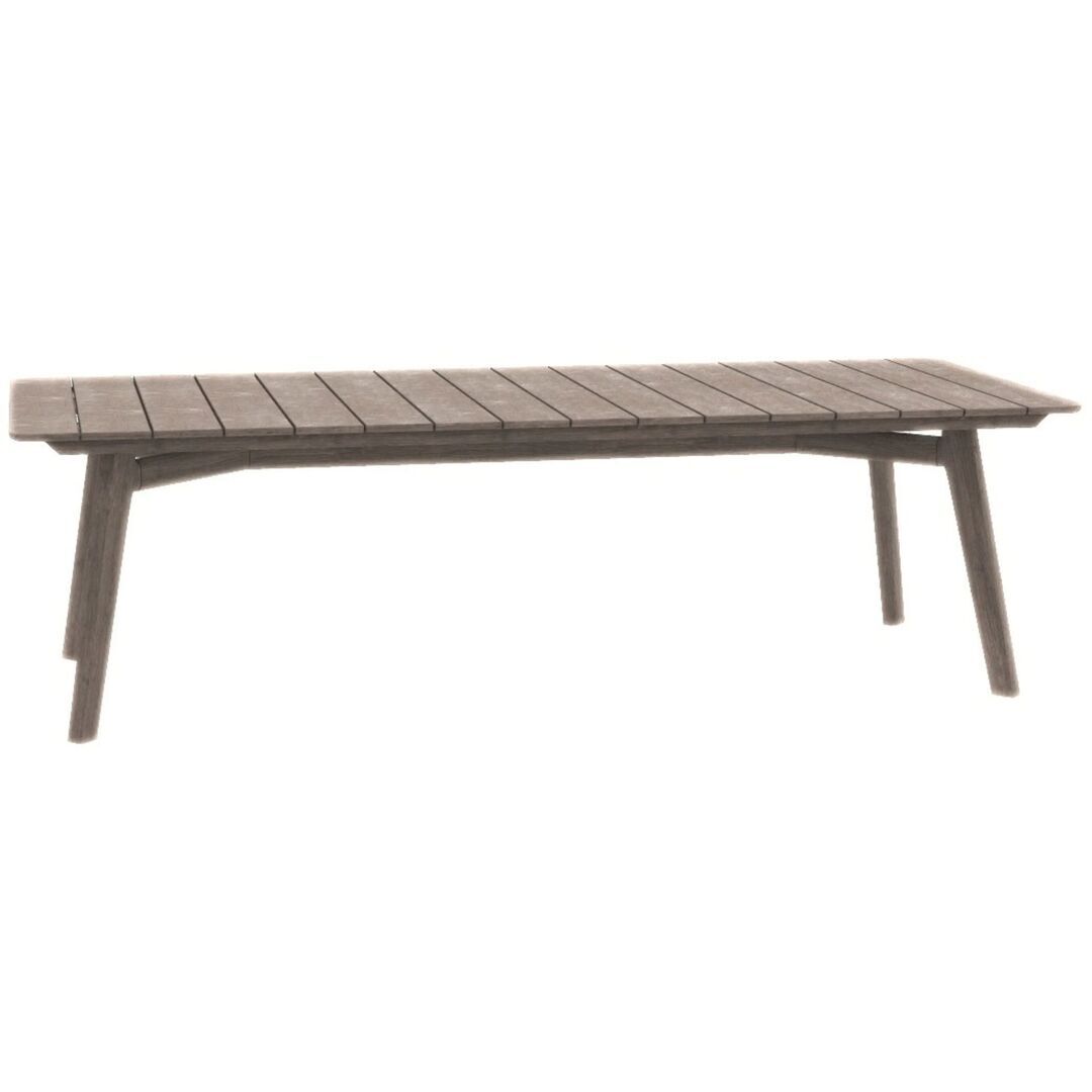 Ethimo XL Rechteckiger Esstisch Knit von Ethimo Gebeiztes Teakholz