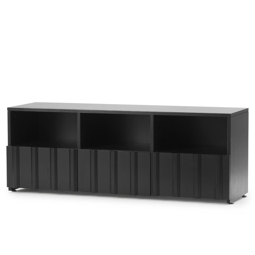 Normann Copenhagen Hybrid Lowboard Rib von Normann Copenhagen Soft Black