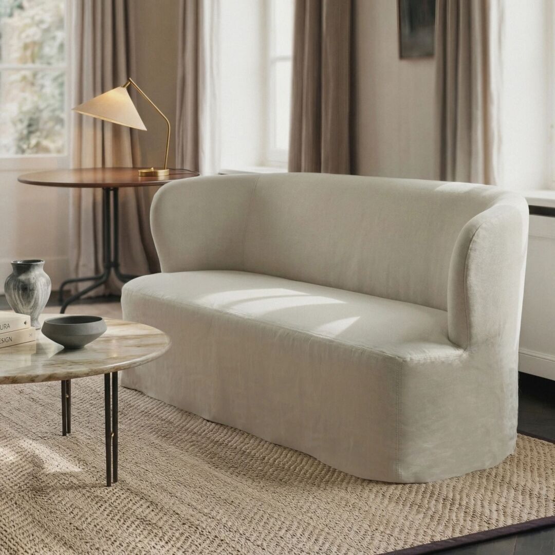Gubi Sofa Stay Slipcover von Gubi 0024 - Gubi Flax, B: 190 cm