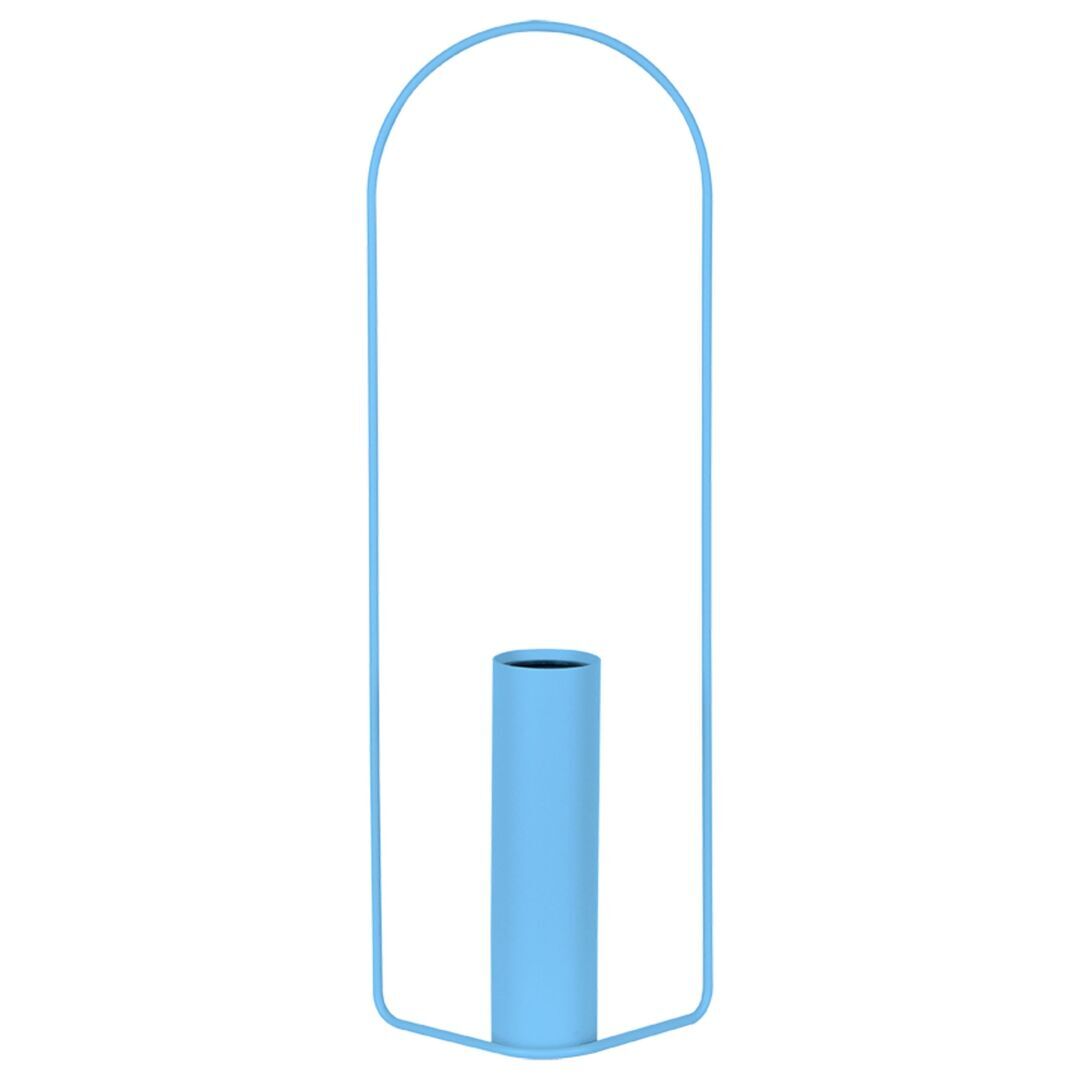 Fermob Zylindrische Vase Itac von Fermob Maya Blau E1