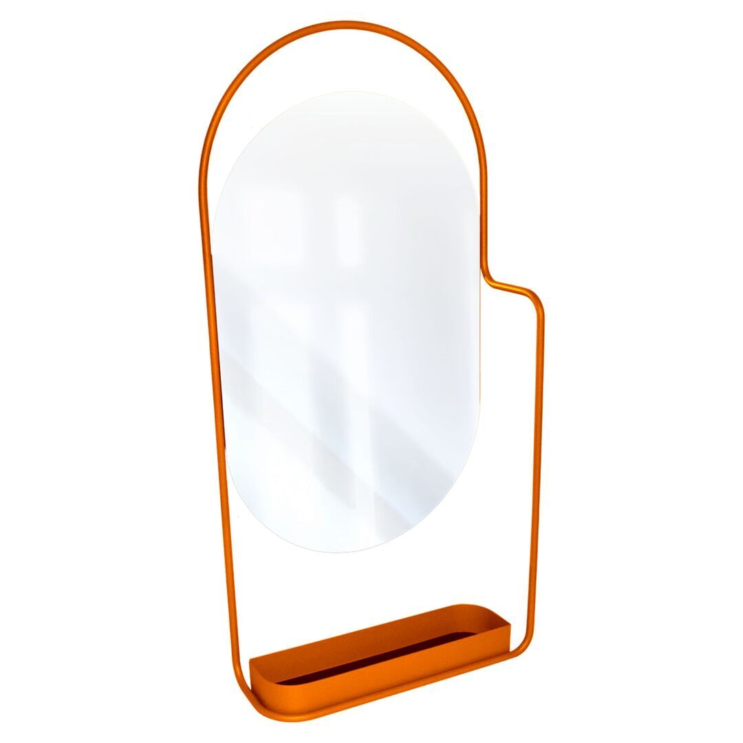 Fermob Indoor Spiegel Mit Ablage Itac von Fermob Kandierte Orange E2