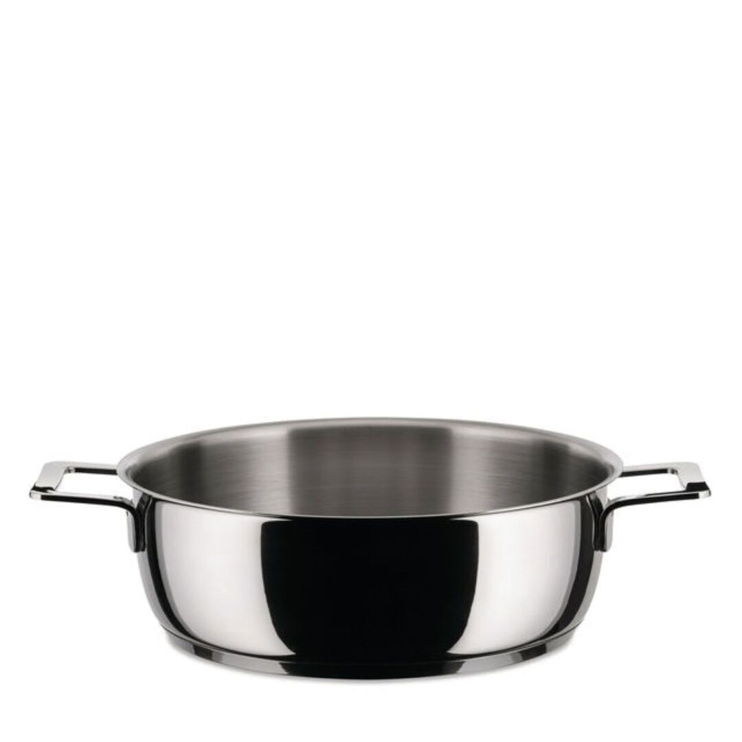 Alessi Flache Kasserolle mit zwei Griffen Pots&Pans von Alessi Ø: 24 cm