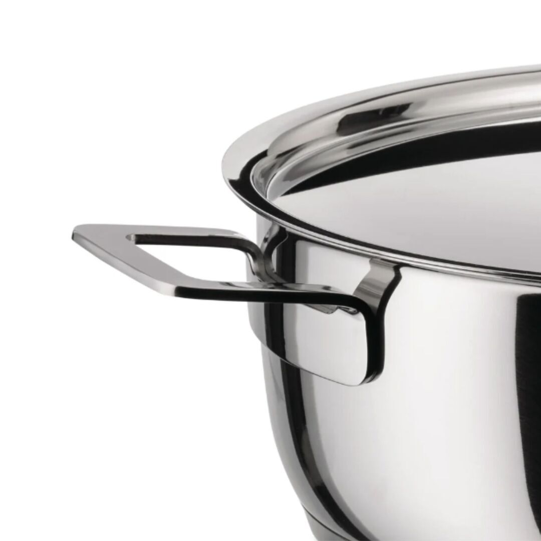 Flache Kasserolle mit zwei Griffen Pots&Pans von Alessi