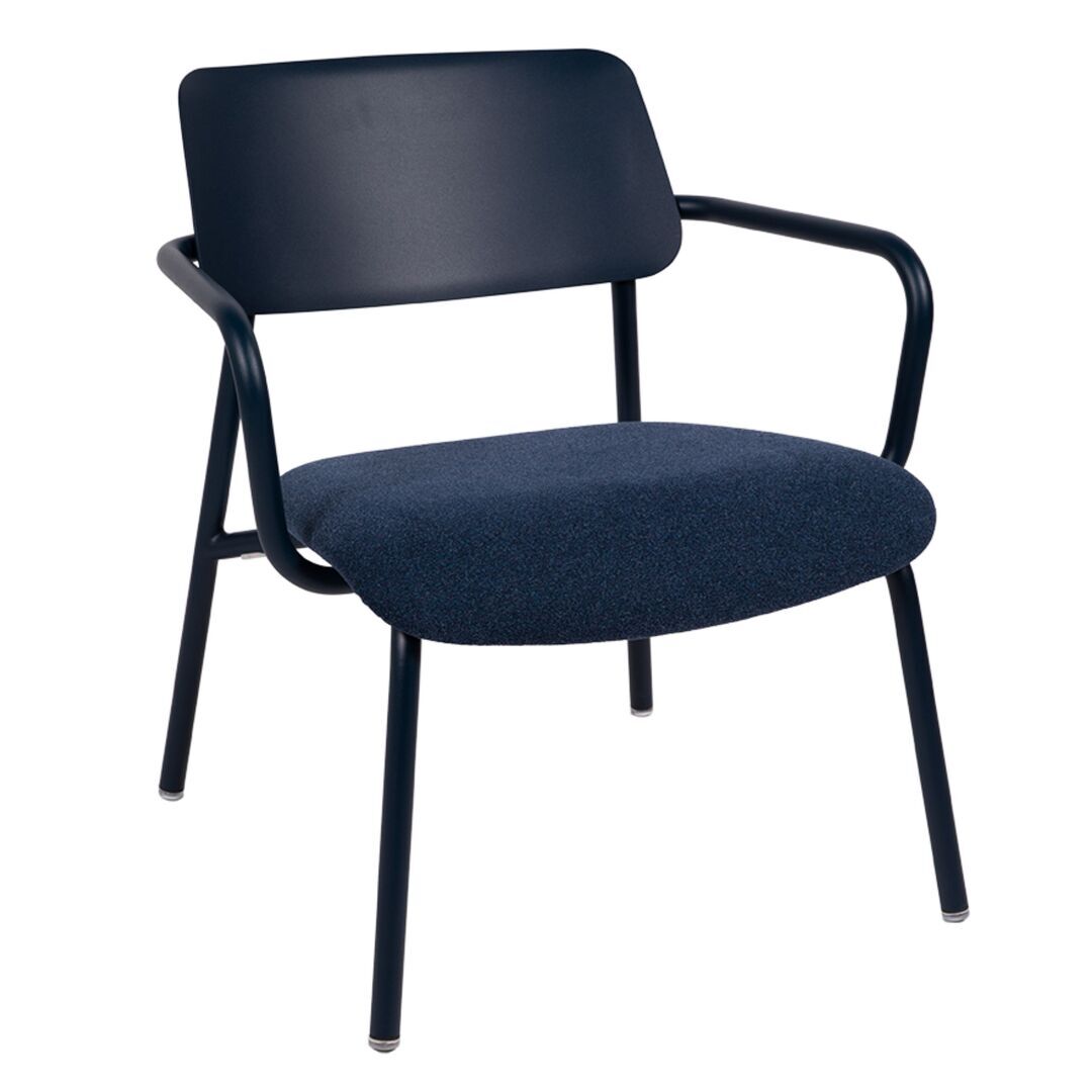 Fermob Indoor Lounge-Sessel Stoffbezug Studie von Fermob Abyss Blau - Meliertes Blau 92D5
