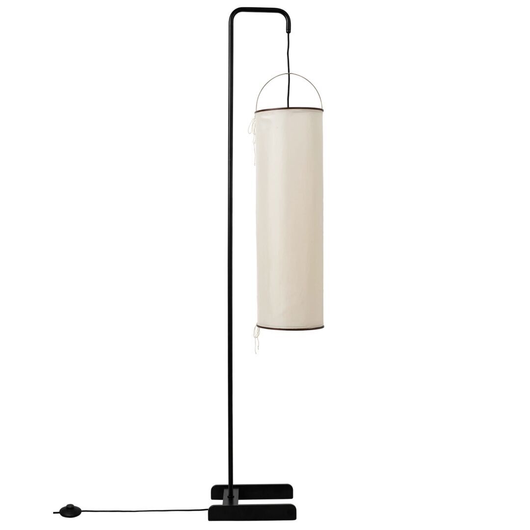 Gubi Stehleuchte Silk Lantern von Gubi Soft Black Semi Matt