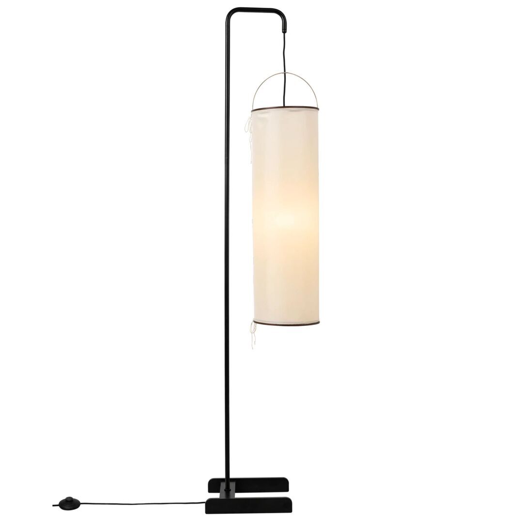 Gubi Stehleuchte Silk Lantern von Gubi Soft Black Semi Matt