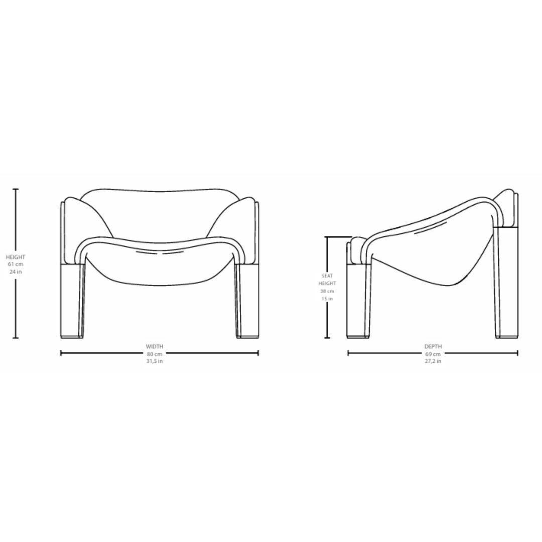 Gubi Lounge Chair F300 von Gubi Molé / Dedar Alpaca Alto 015