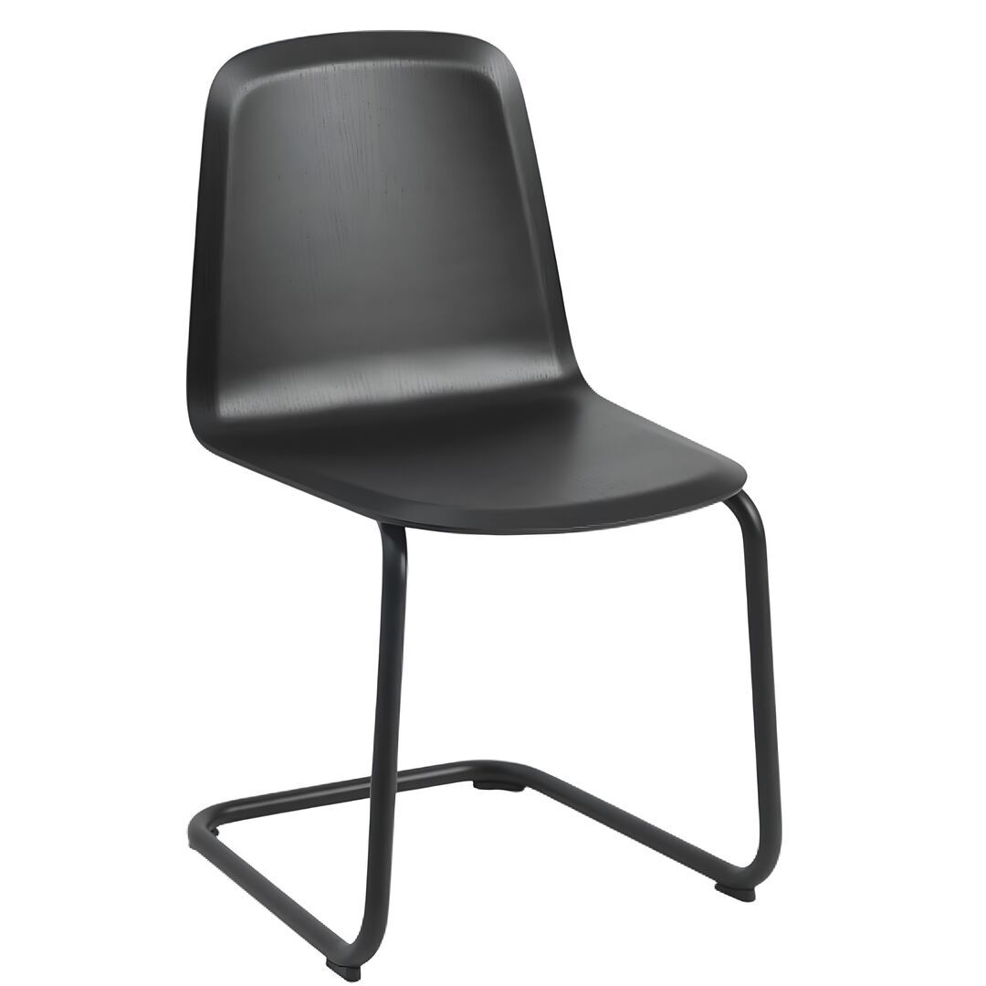 Muuto Stuhl Brink Cantilever von Muuto Black / Black - RAL 9005