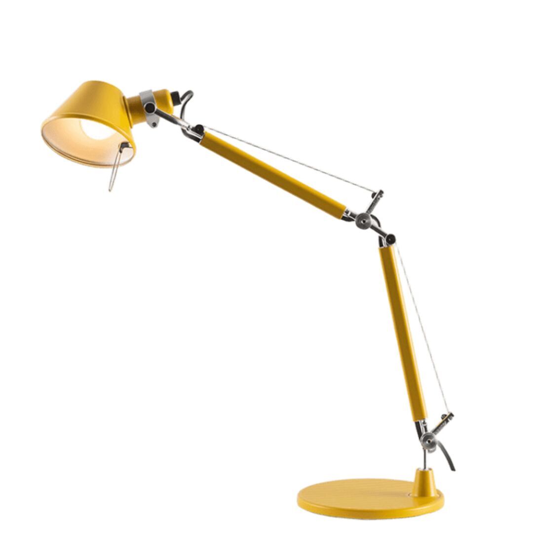 Artemide Tischleuchte Tolomeo Micro mit Fuss von Artemide Gelb