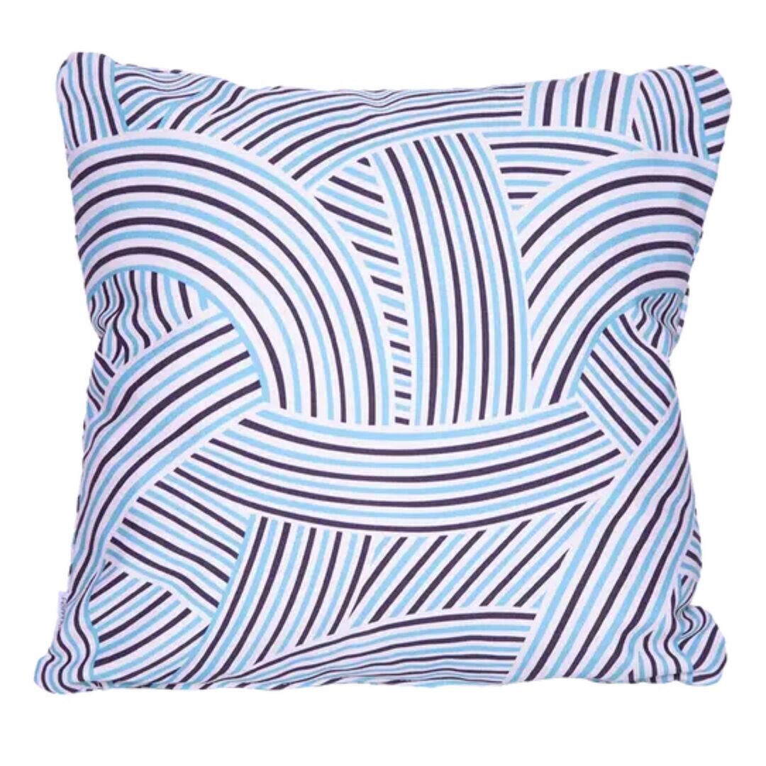 Fermob Outdoor Kissen Croisieee Cordage 44 X 44 cm von Fermob Maya Blau E1