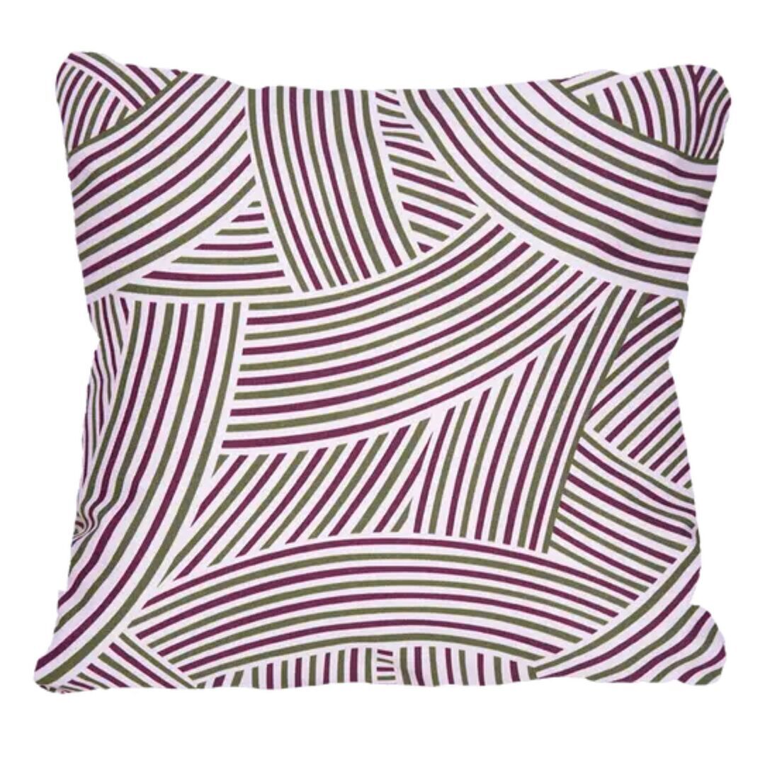 Fermob Outdoor Kissen Croisieee Cordage 44 X 44 cm von Fermob Schwarzkirsche B9