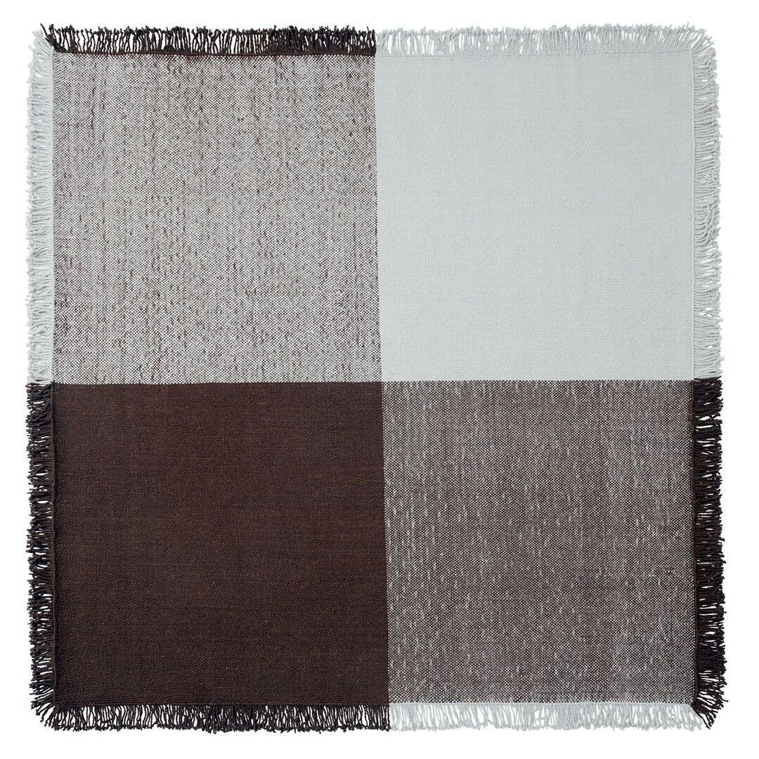 Muuto Teppich Verso von Muuto Cool Grey / Dark Brown