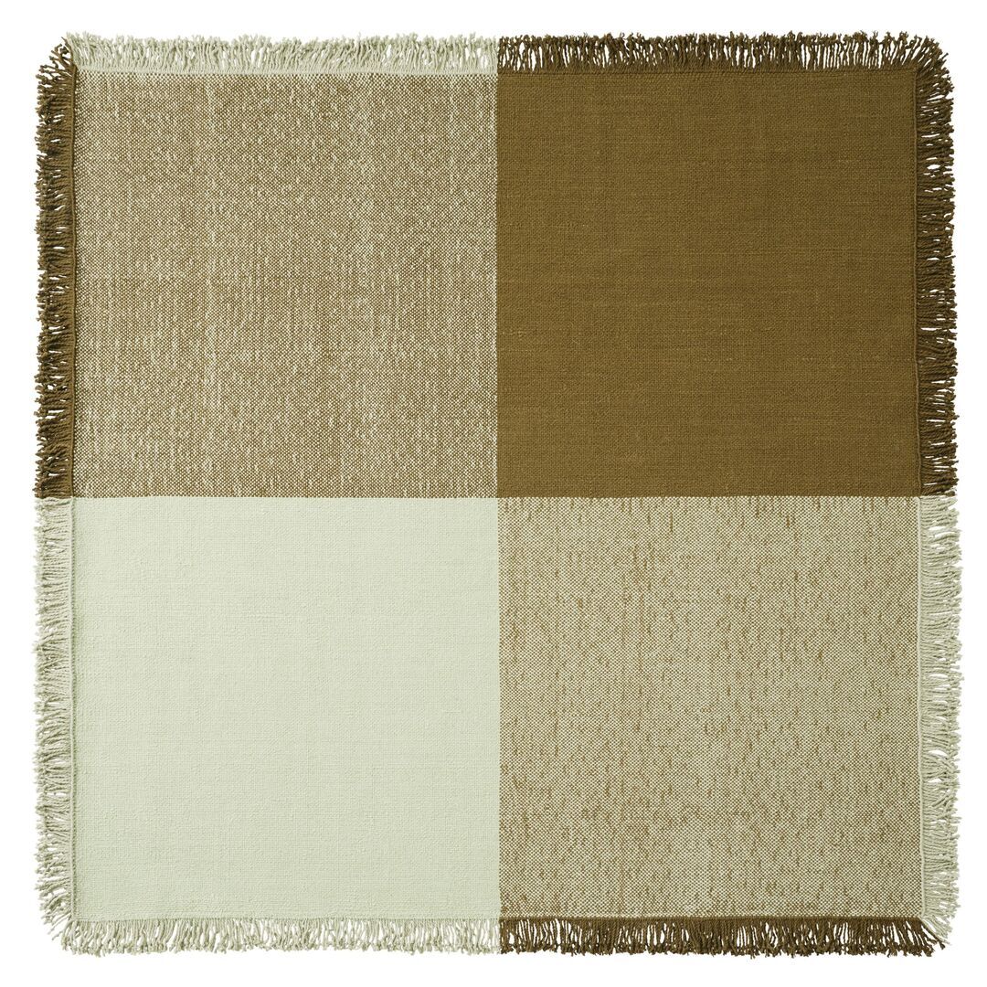 Muuto Teppich Verso von Muuto Pale Green / Warm Brown