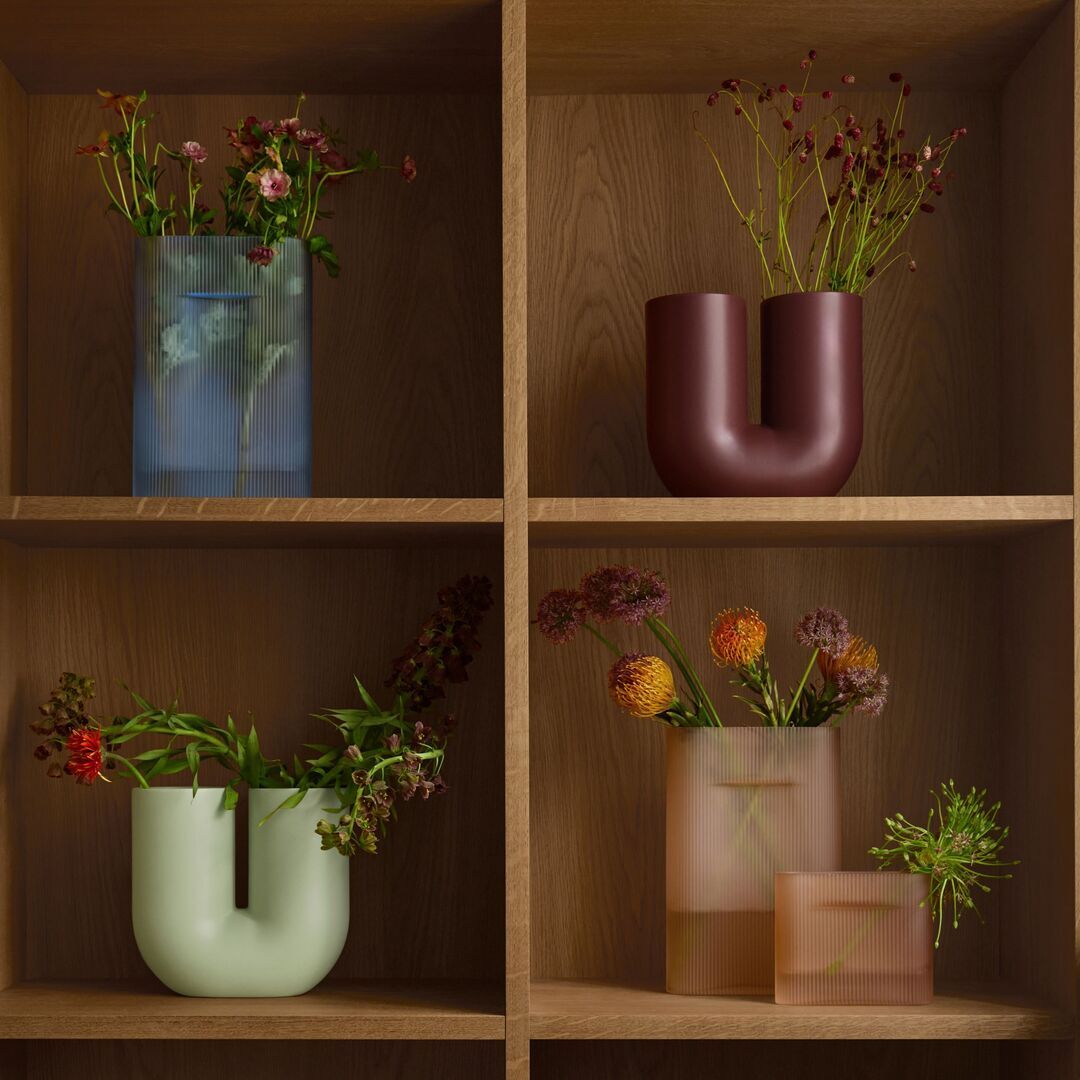 Kunstvolle Vase Ridge von Muuto