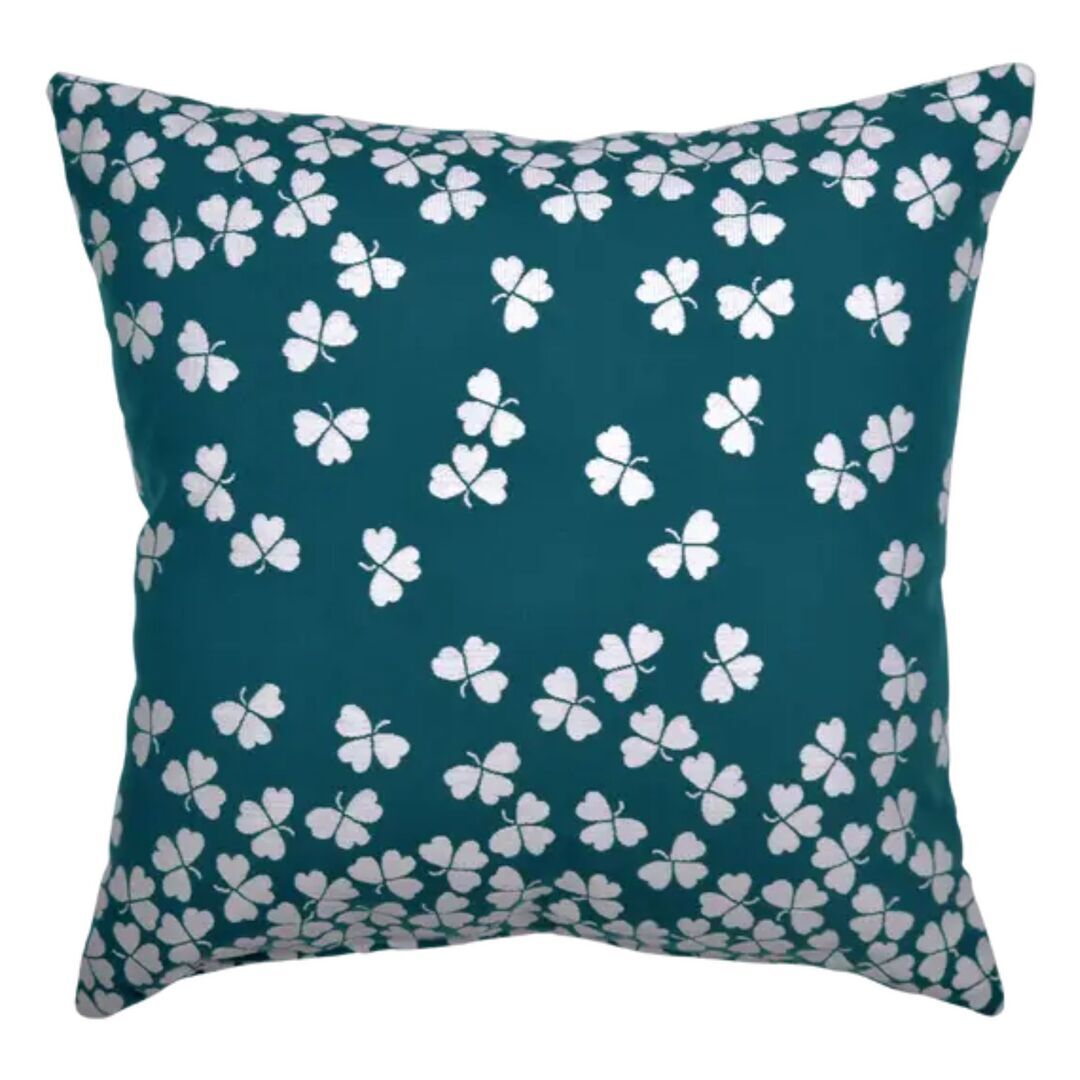 Fermob Outdoor Kissen Trèfle in verschiedenen Größen von Fermob Grünblau, L: 44 cm / B: 44 cm
