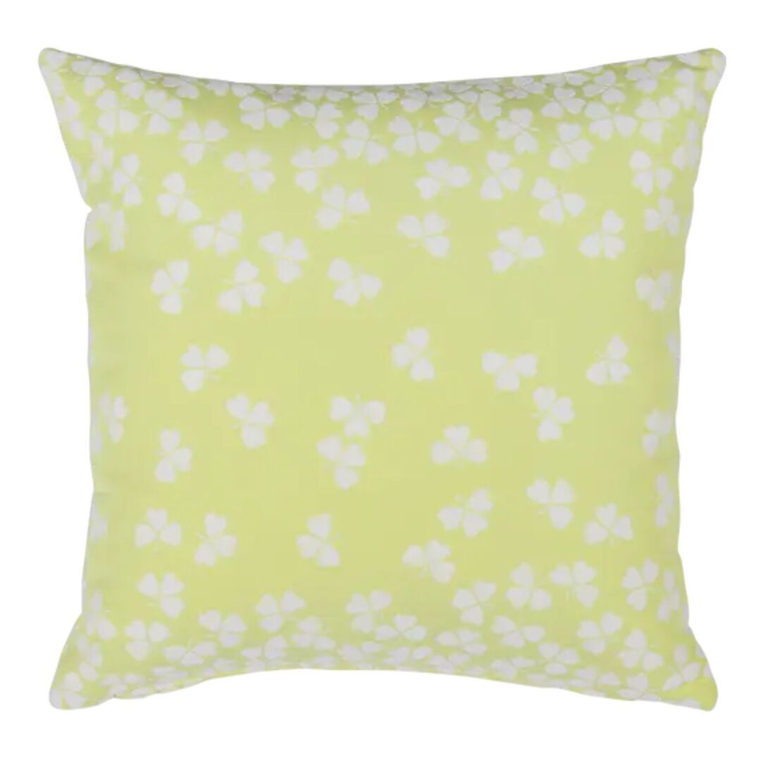 Fermob Outdoor Kissen Trèfle in verschiedenen Größen von Fermob Zitronensorbet A6, L: 44 cm / B: 44 cm