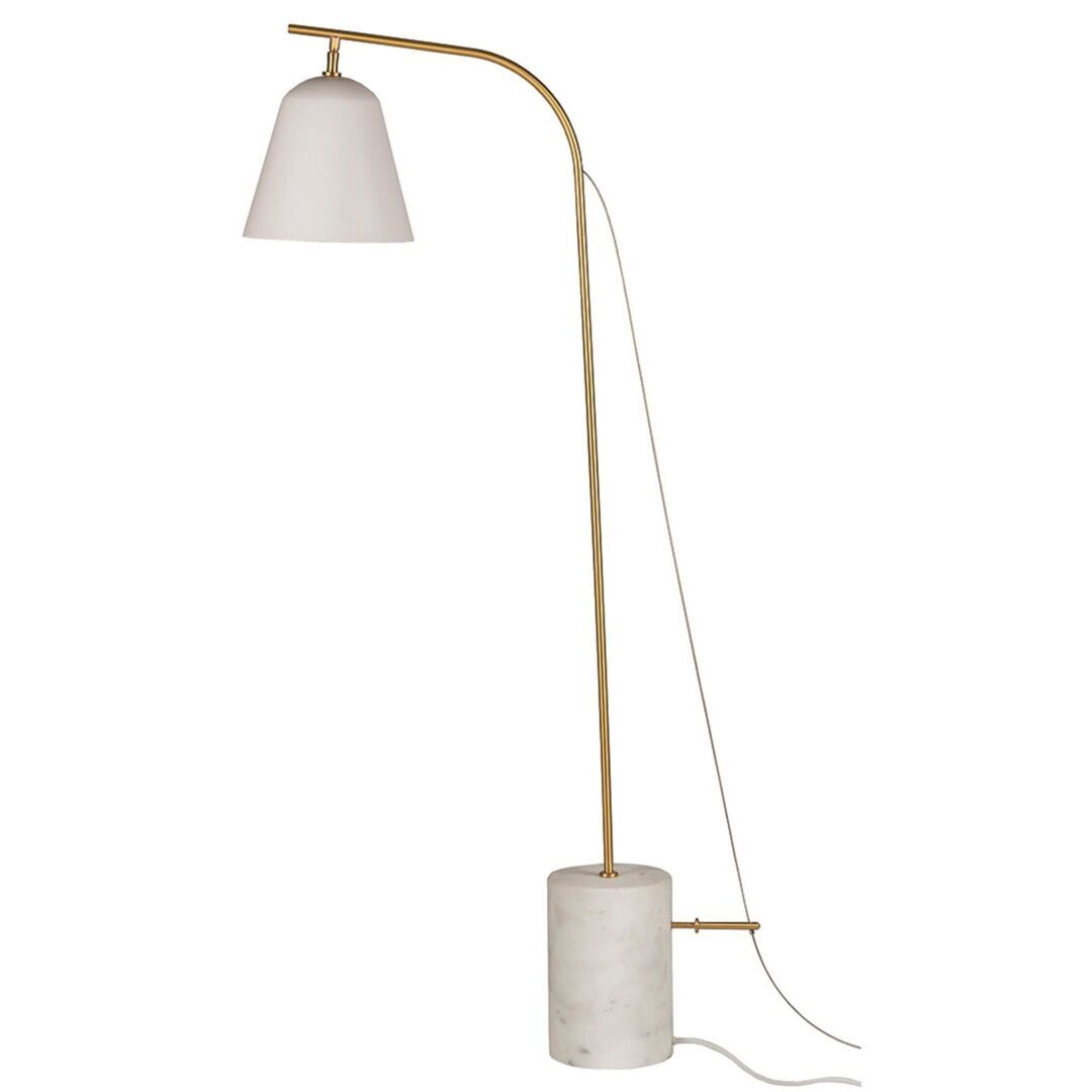 Norr11 Line One Aluminium weiss - Messing - Marmor weiss