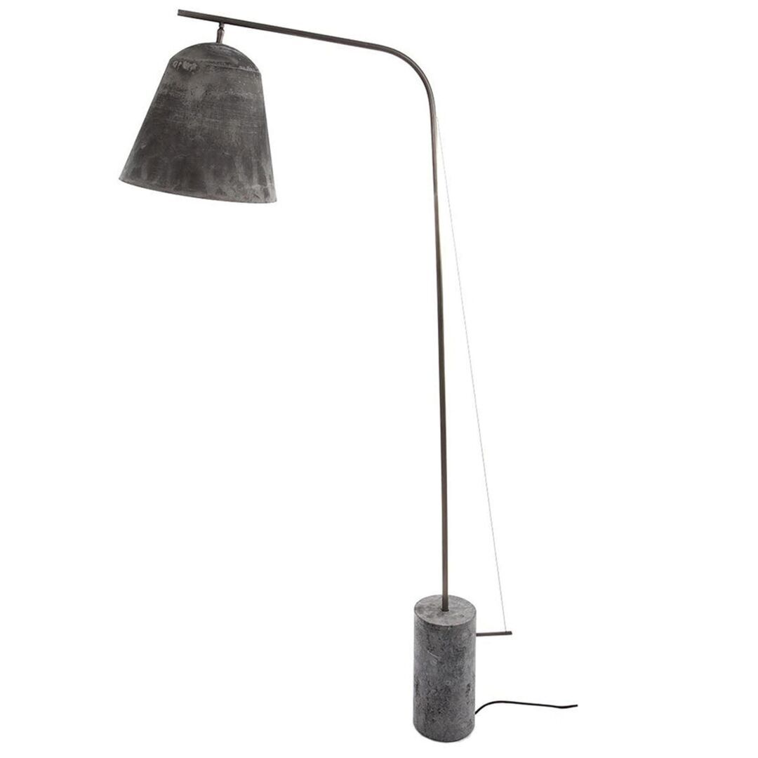 Norr11 Line Two von Norr11 Aluminium oxidiert - Messing oxidiert - Marmor grau