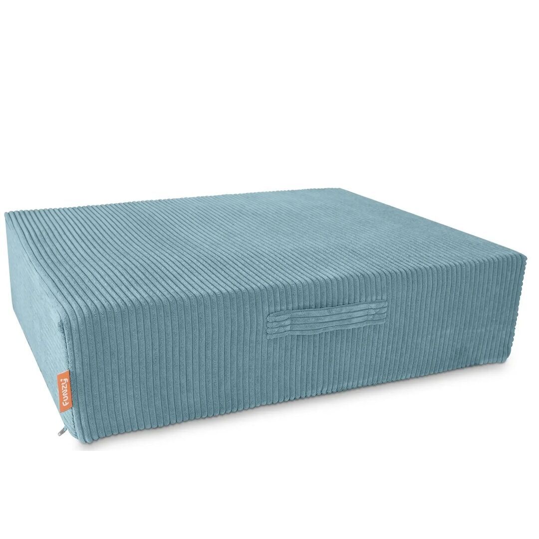 Funzy Hüpfpolster von Funzy Cord Lagune Blau