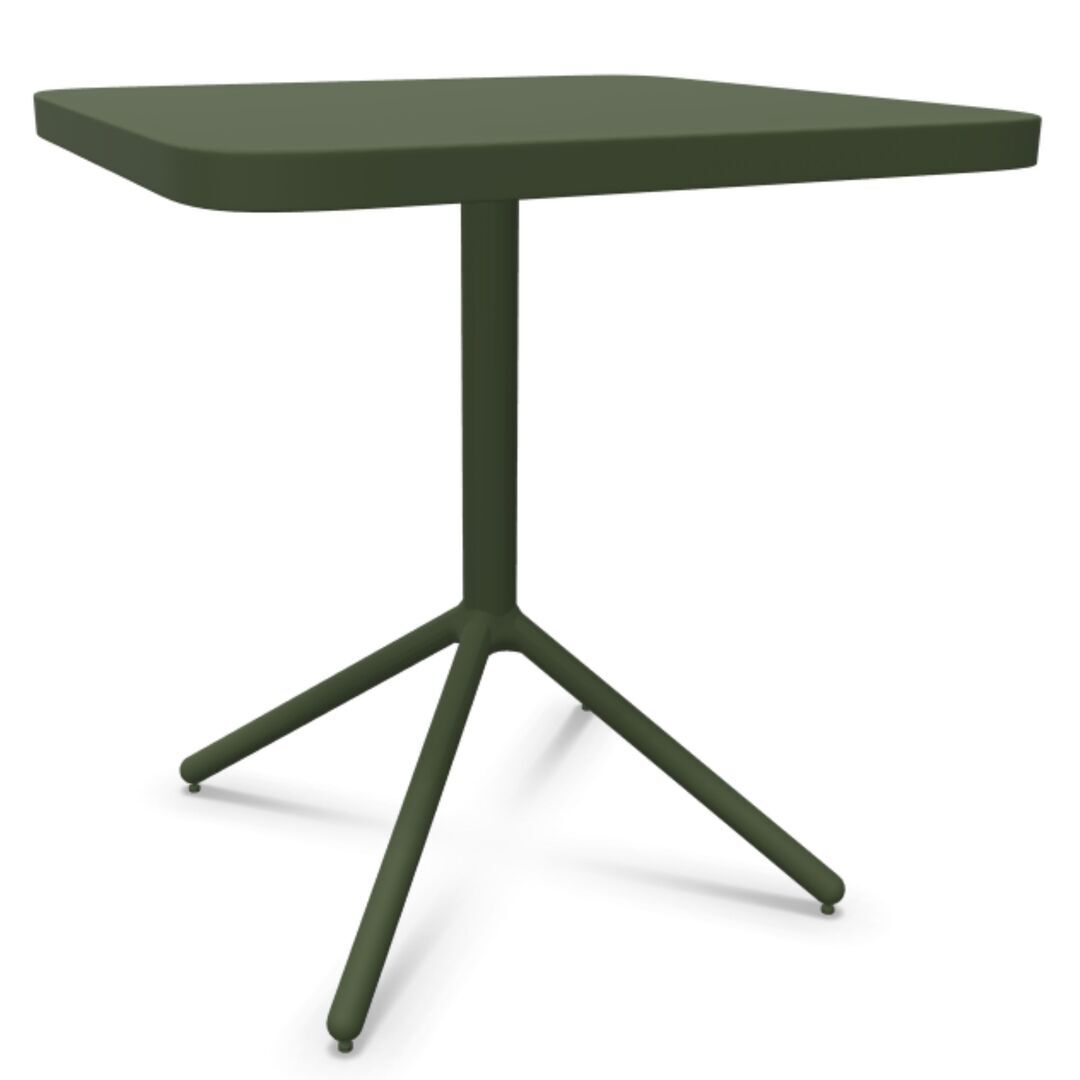 Emu Quadratische Tischplatte 80x80 Grace von Emu 17 Miltärgrün