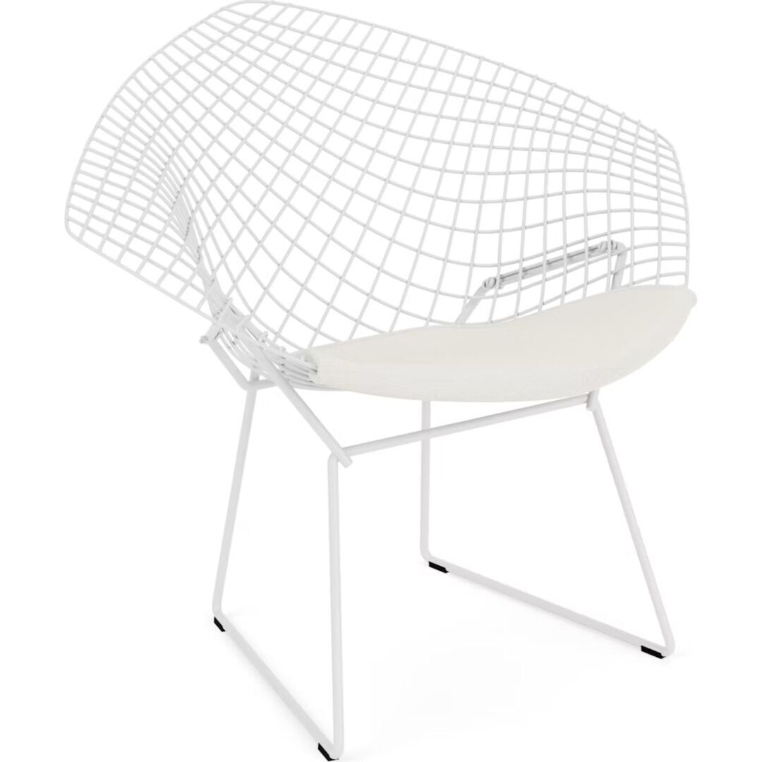 Knoll International Bertoia Diamond Chair von Knoll International Weiss, Hourglass - Air