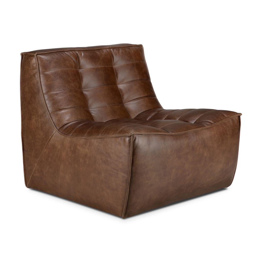 Ethnicraft N701 Modulsofa 1 Sitzer 1-Sitzer / B: 91 cm, Chestnut