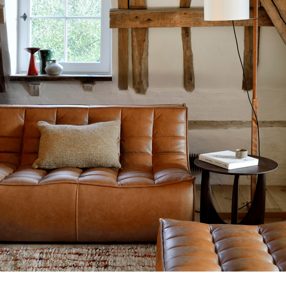 Ethnicraft N701 Modulsofa 2 Sitzer Old Saddle Leather